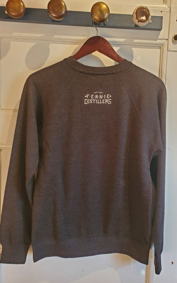 Dark Grey FD Drop Crew Neck Sweater